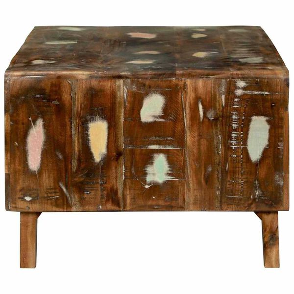 vidaXL Kavos staliukas 90 x 50 x 35 cm Kietas atkurtas medis