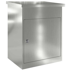 vidaXL Siuntų dėžutė Juoda 47.5 x 38 x 59 cm Cinkuota plienas