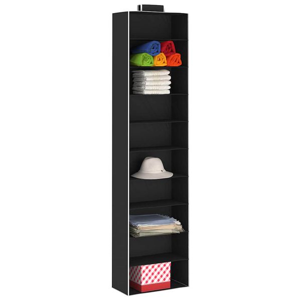 vidaXL Pakabinamos spintos su 10 lentynų, 2vnt., audinys