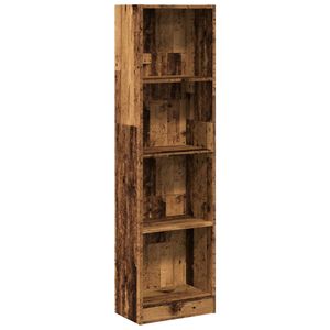 vidaXL Knygų spinta, sendintos medienos, 40x24x143cm, apdirbta mediena