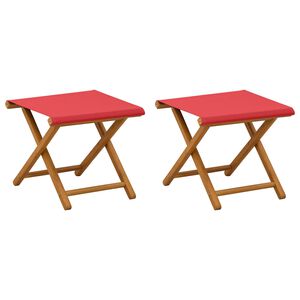 vidaXL Gulintojas 2 pcs Kietas eukalipto medis Raudona