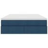 vidaXL Lova su daiktų laikymo vieta ir čiužiniu Mėlyna 140 x 200 cm