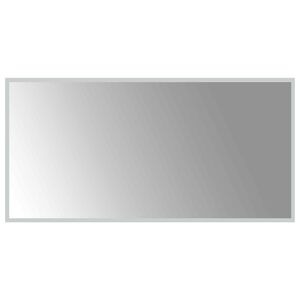 vidaXL LED vonios veidrodis Skaidrus 100 x 50 cm grūdintas stiklas