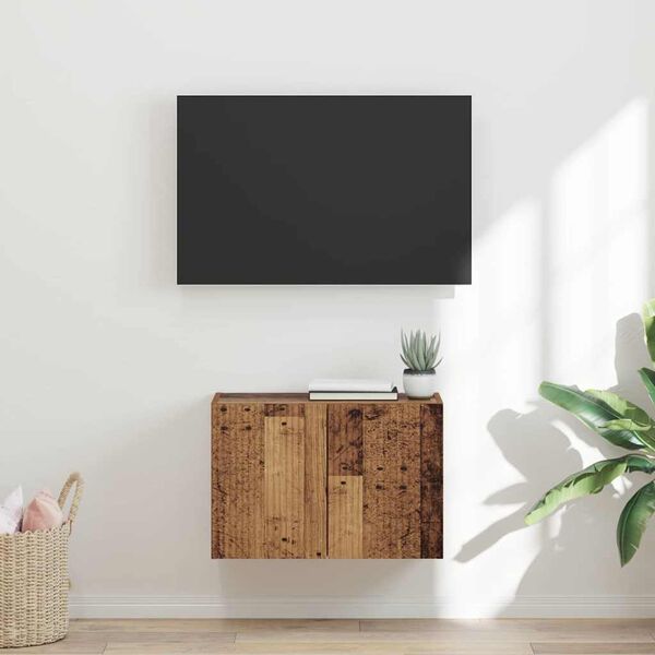 vidaXL TV sieninė spintelė Senovinis medis 59,5 x 31 x 40 cm