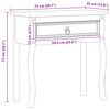 vidaXL Konsolės stalas Balta 73 x 35 x 73 cm Kietos pu&scaron;ies mediena