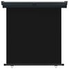 vidaXL Šoninė balkono markizė, juoda, 165x250 cm