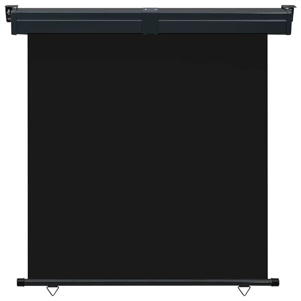 vidaXL Šoninė balkono markizė, juoda, 165x250 cm