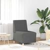 vidaXL Modulinė sofa be porankių, tamsiai pilka, 55 cm, audinys