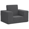 vidaXL Vaiki&scaron;ka sofa-lova, antracito spalvos, mink&scaron;tas pliu&scaron;as