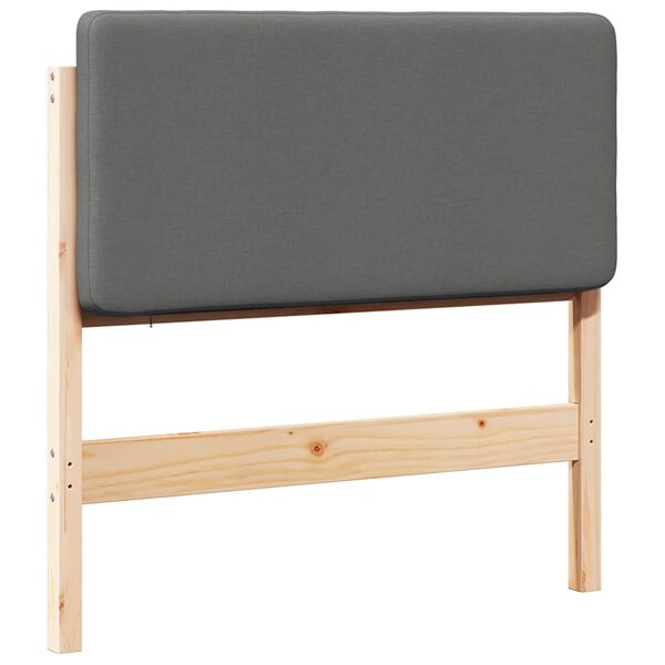 vidaXL Apmu&scaron;ta lovos galvūgalis Rudas ir &scaron;viesiai pilkas 90 cm