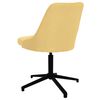 vidaXL Pasukama biuro kėdė, geltonos spalvos, audinys (330898)
