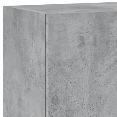 vidaXL Sieninės TV spintelės, 5 dalių, betono pilkos, apdirbta mediena