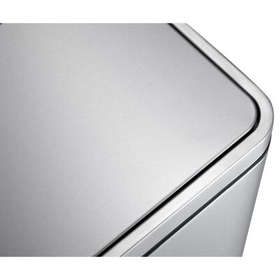 EKO Šiukšliadėžė su pedalu X-Cube, matinės sidabrinės spalvos, 45l