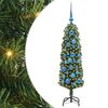 vidaXL Dirbtinė Kalėdų eglutė Žalia 120 cm PVC, plienas ir plastikas