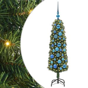 vidaXL Dirbtinė Kalėdų eglutė Žalia 120 cm PVC, plienas ir plastikas