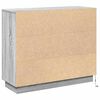 vidaXL LED Bufetas Pilkas Sonoma 90 x 32 x 75 cm Apdirbta mediena