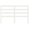 vidaXL Lovos galvūgalis, baltas, 126x4x100cm, pušies medienos masyvas