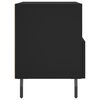 vidaXL Naktinės spintelės, 2vnt., juodos, 40x35x47,5cm, mediena