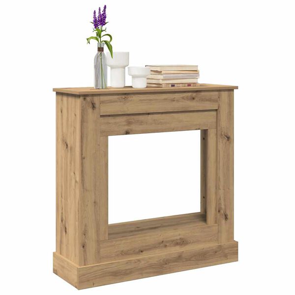 vidaXL Židinio apvadas, artisano ąžuolo, 90x30x90cm, apdirbta mediena