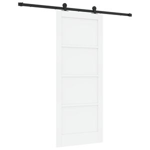 vidaXL Slankios durys Balta ir juoda 83 x 202 cm
