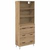 vidaXL Auk&scaron;tas spintelė 2 pcs Amatininkų ąžuolas 69,5 x 34 x 180 cm