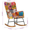 vidaXL Supama kėdė, įvairių spalvų, drobė, skiautinio dizaino