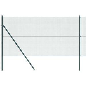 vidaXL Suvirintas vielos tvora žemės tvirtinimas 50 x 1,2 m Žalia