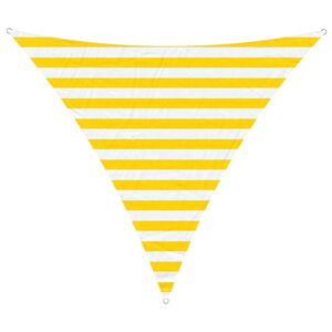 vidaXL Saulės burė Geltona ir balta 2 x 2 x 2 m