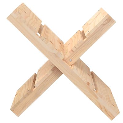 vidaXL Malkų laikiklis, 47x39,5x48cm, pušies medienos masyvas