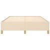 vidaXL Lovos rėmas be čiužinio, kreminės spalvos, 140x190cm, audinys