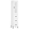 vidaXL Komoda, baltos spalvos, 34,5x34x180cm, apdirbta mediena