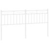 vidaXL Metalinis pakaitinis galvūgalis, baltos spalvos, 160cm
