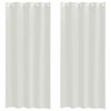 vidaXL Voile Užuolaida 2 pcs Kreminė 260 x 140 cm Poliesteris