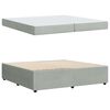vidaXL Lovos rėmas su čiužiniu &Scaron;viesiai pilka 200 x 200 cm audinys