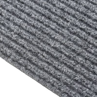 vidaXL Purvą sugeriantis kilimas-takelis, pilkos spalvos, 100x200cm