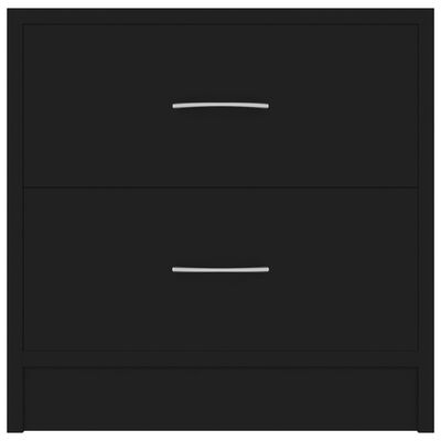 vidaXL Naktinė spintelė, juodos spalvos, 40x30x40cm, apdirbta mediena