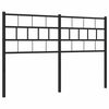 vidaXL Metalinis pakaitinis galvūgalis, juodos spalvos, 150cm