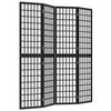 vidaXL Kambario pertvara, juoda, 4 segmentai, 160x170cm, japoniška