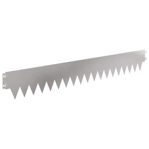vidaXL Vejo kra&scaron;tas 30 pcs 103 x 15 cm metalas Sidabrinė
