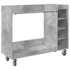 vidaXL Golfo spinta su ratu Paprastas Betono pilka 120 x 45 x 98 cm