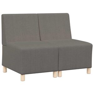 vidaXL Modulinis sofa vienetas be rankų 2 pcs Šviesiai pilka
