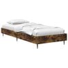 vidaXL Lovos rėmas Dūminio ąžuolo 80 x 200 cm Apdirbta mediena