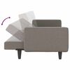 vidaXL Sofa-lova su pagalvėlėmis, taupe spalvos, audinys