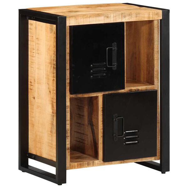 vidaXL indauja 55x35x70 cm Tvirtas neapdorotos medienos mangas