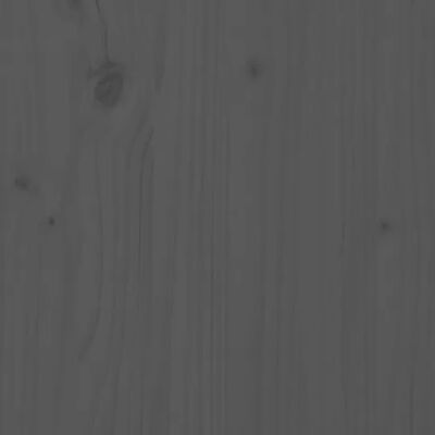 vidaXL Šoninė spintelė, pilka, 60x34x75cm, pušies medienos masyvas