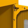 vidaXL Highboard Garstyčių geltona 68x39x123 cm Plienas