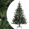 vidaXL Dirbtinė Sulankstoma Kalėdų Eglutė 210 cm PVC ir metalas Žalia