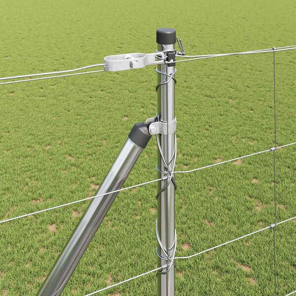 vidaXL Tvorelės stulpas Cinkuotas 25 x 1,6 m Plienas