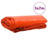 vidaXL Tentinis audinys 650g / m² Oranžinė 5 x 7 m Drobė su PVC danga