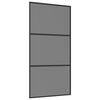 vidaXL Slankios durys 102 x 205 cm Grūdintas stiklas ir aliuminis